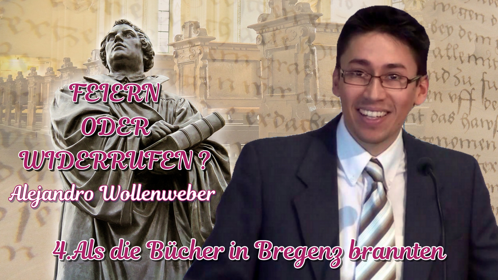 FEIERN ODER WIDERRUFEN ? : 4.Als die Bücher in Bregenz brannten | Pastor Alejandro Wollenweber